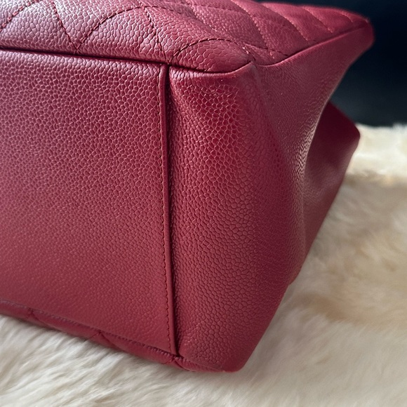 CHANEL Red Caviar GST Tote with Silver Hardware - Picture 8 of 16